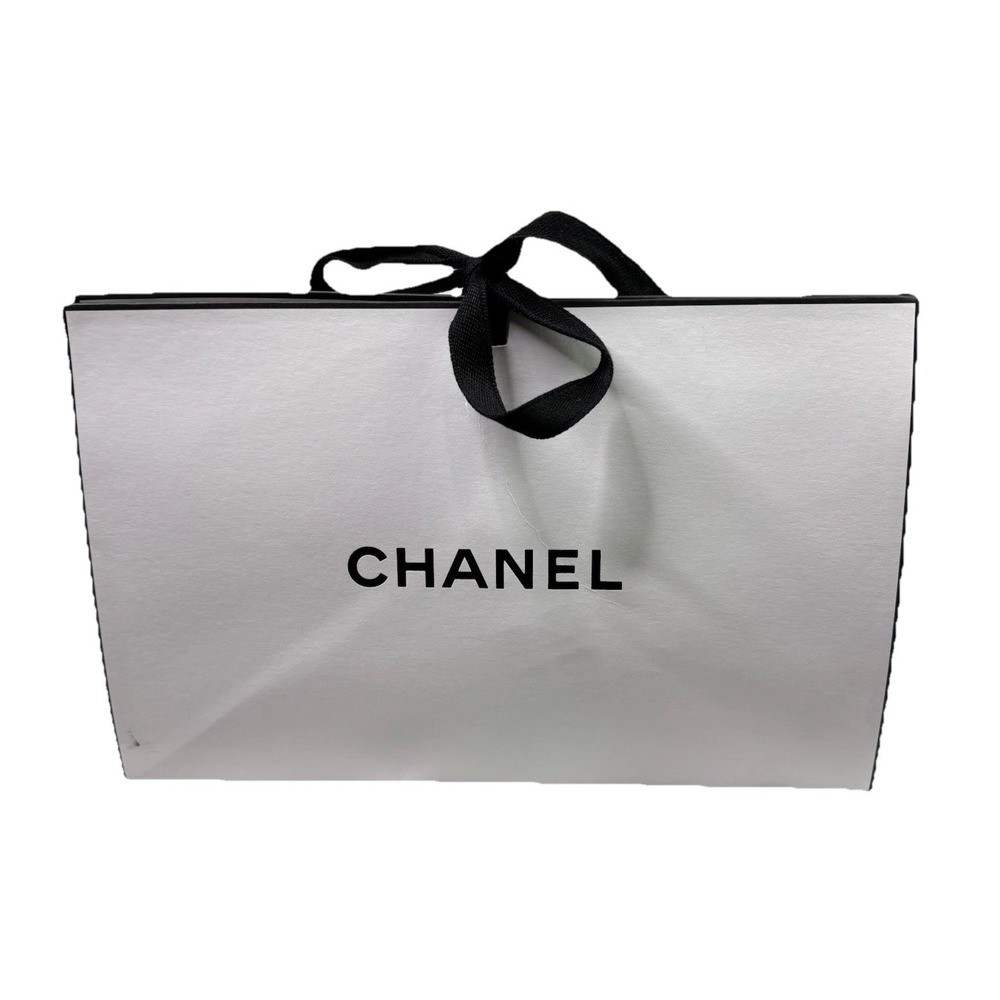 CHANEL Origami Signature Gift Box Clutch Pouch 6.75x4.5x2.75 IN With Flaw